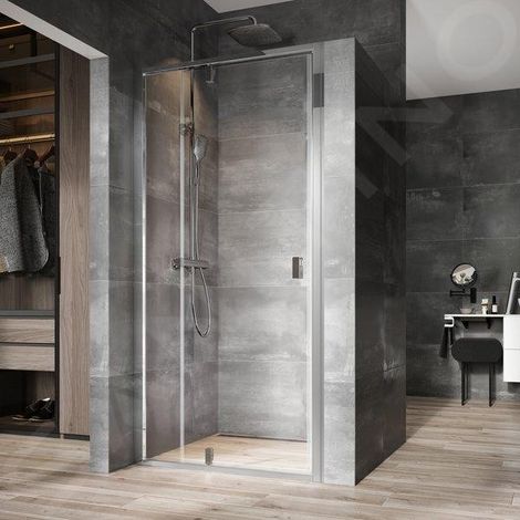 Ravak Nexty - Porte de douche pivotante 1100 mm, chrome/verre clair 03OD0C00Z1 (1/5)