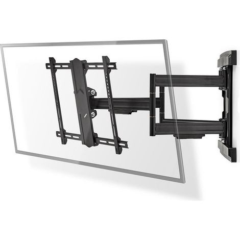 Soporte tv de pared de movimiento completo 37 - 80 - peso maximo de pantalla compatible 70 kg inclinable rotativo minima distancia de la pared 70 mm distancia maxima de la pared 800 mm
