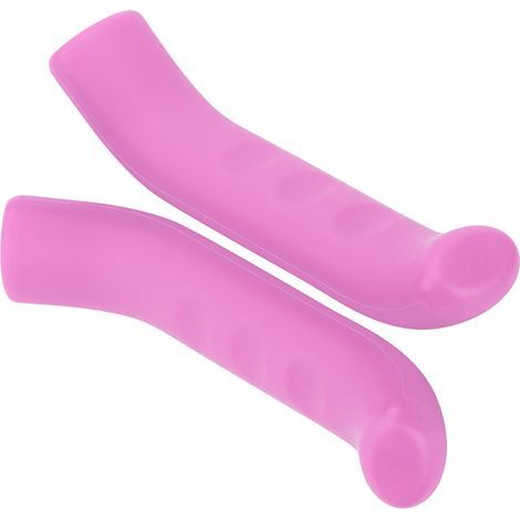 Protection de levier de frein en gel de silice, housse de protection pour levier de frein de vélo rose (1/5)