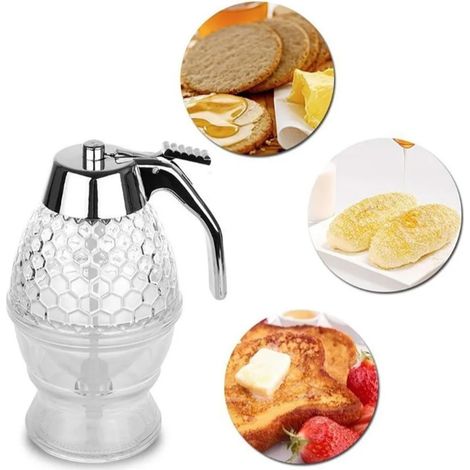 Tasse à sirop de jus, distributeur de sirop d'abeille, récipient pour sirop de miel, distributeur goutte à goutte, bouilloire 200 ml (1/5)