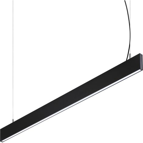 Ideal Lux Sospensione Moderna Steel 1 luce LED integrato nero alluminio/metallo