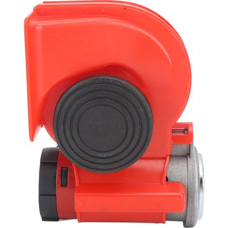 Avertisseur sonore électrique rouge en forme d'escargot, mono-cor, kit anti-vibrations pour camion, moto, auto personnalisée (1/5)