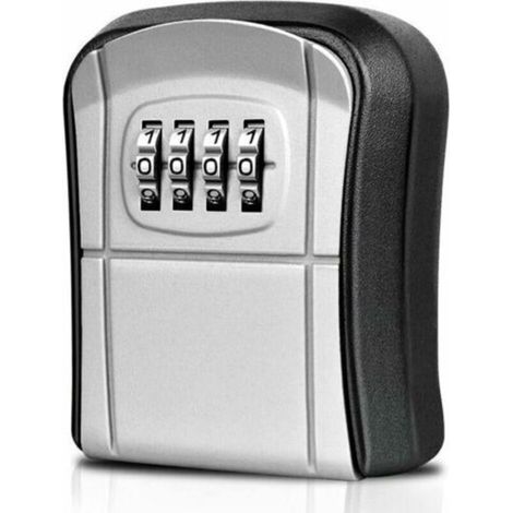 Cassetta di sicurezza a muro per chiavi, con involucro impermeabile e password a 4 cifre per la custodia sicura delle chiavi. (1/4)