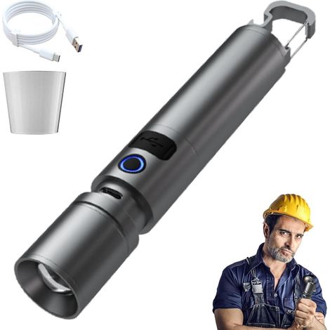 Brightest Flashlight, High Lumen LED Flashlights, Portable LED Flashlight with Power Bank Design, Rechargeable Flashlights - Multifunctional Flashlight (1/5)