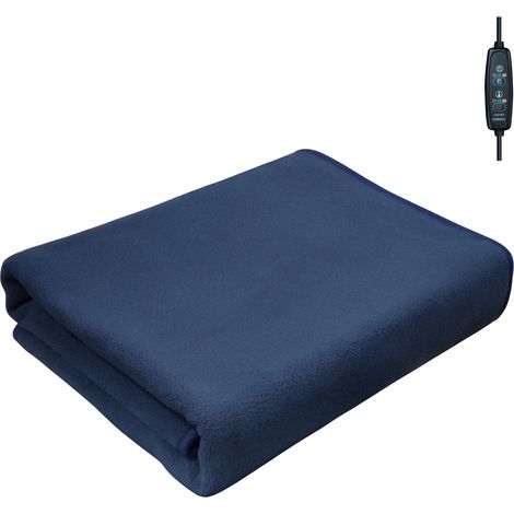 Couverture Chauffante - Shawl Poncho Tricoté - USB - 3 Niveaux De Chaleur - 150 x 80 Cm - Polyesther - 1 Pièce (1/2)