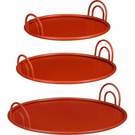 Mica Decorations Plateau Rouge H9xl42xL42cm (1/5)