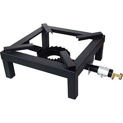FORNELLONE A GAS 4 PIEDI 30x30CM - BRUCIATORE IN GHISA fornello campeggio
