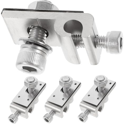 4 pièces Clips de Mise à Terre pour Panneau Solaire Acier Inoxydable Pinces Fixation Câble Photovoltaïque pour Fils et Tubes Accessoires Solaires Durables et Pratiques (1/5)