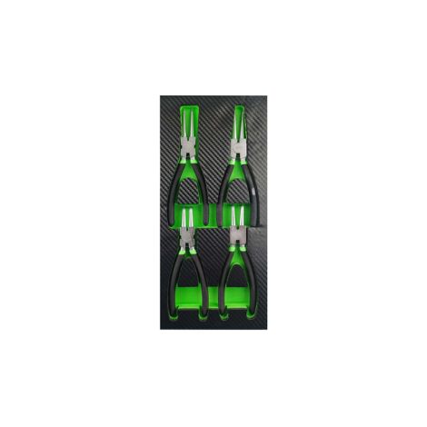 Pinzas JBM circlip plier set 8 pulgadas 4 piezas mecanismo resorte precisión (1/2)