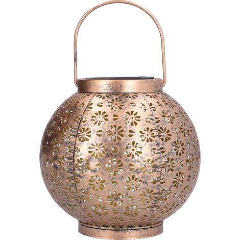 Lanterne Solaire Extérieure - IP55 - En Fonte - Pour Jardin Balcon Terrasse Pelouse - 1 Pièce (1/5)