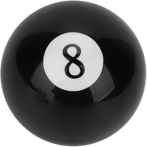 QORVA-Universal Black 8 Billard Ball Round Round Gear Shift Shift Bouth Lever Handle Shifter (1/4)