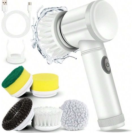 Cleaning brush, Power Spin scrubber, powerful Power Cleaner scrubber, window cleaning brush (1 piece) (1/5)