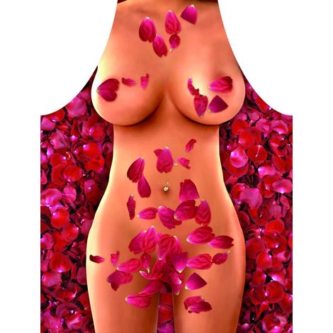 Sexy Küchenschürze, bezahlt, pink, F60
