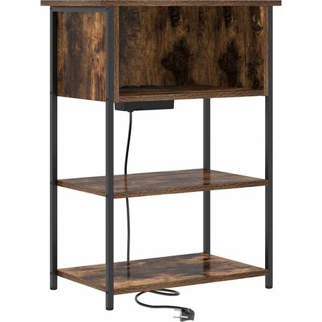 Maison Exclusive - Armadio da Notte Rovere fumé 55 x 31 x 76 cm Legno multistrato