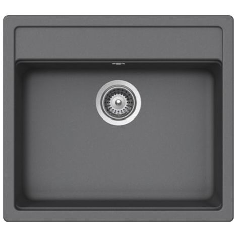 Évier de cuisine Cristalite Gain de Place - 570 x 510 x 180 mm - sous-meuble 60 cm - Coloris Croma - Schock (1/2)
