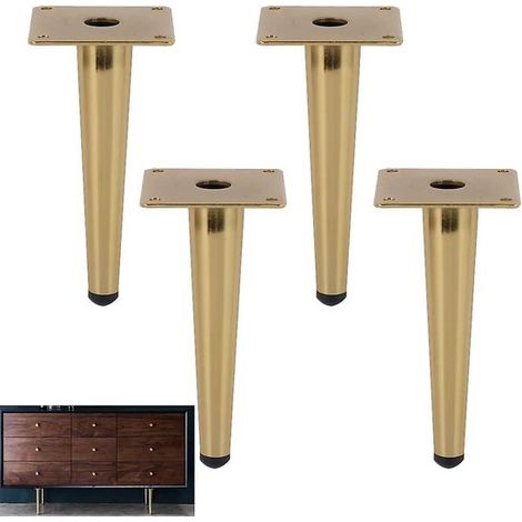 Gambe per tavolo in acciaio, gambe per tavolo robuste, gambe per tavolo fai da te, gambe a forcina retrò, gambe per mobili, 15 cm (1/5)