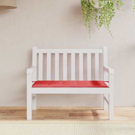 Coussin de banc de jardin-Coussin de banquette de jardin rouge 100x50x3 cm tissu oxford (1/5)