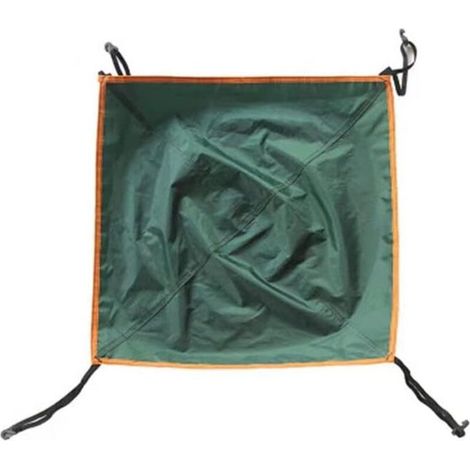 Housse de protection de toit de tente de camping imperméable pour maison, tente, tonnelle, randonnée (vert,5656cm) (1/5)