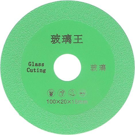 Disque de Coupe de Verre de 4 Pouces, Lame de Scie de Meulage de Roue de Coupe de Diamant pour la Brique en Céramique, le Verre, la Pierre (1/5)