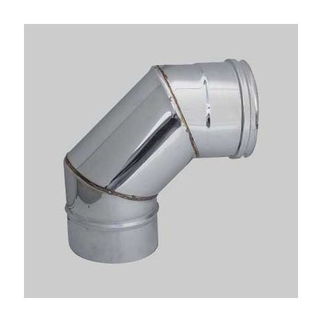 Gomito a 90 gradi per canne fumarie diametro 160 mm
