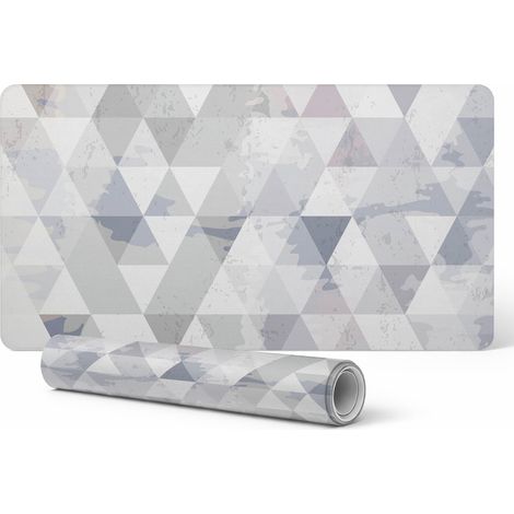 Tappetino protettivo decorativo per scrivania da ufficio, fantasia mimetica geometrica, 90x45 cm. (1/5)