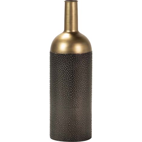 Vase en métal marron 20 x 20 x 67 cm (1/2)