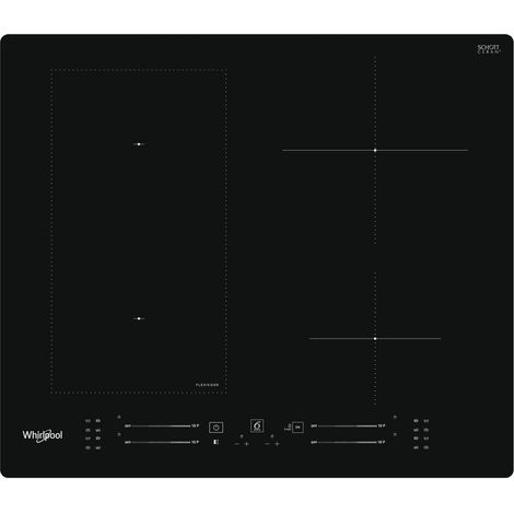 Whirlpool WLS7960NE placa de inducción negra 4 zonas 7200W