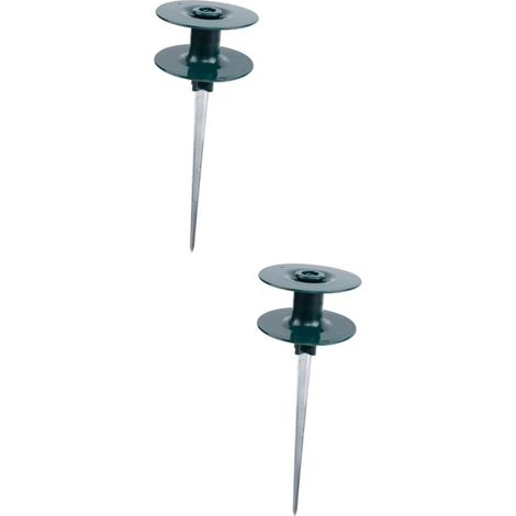 Juego de 2 guías para mangueras de jardín, clavos guía para mangueras de exterior, estacas de jardín, estacas de soporte para riego. (1/5)