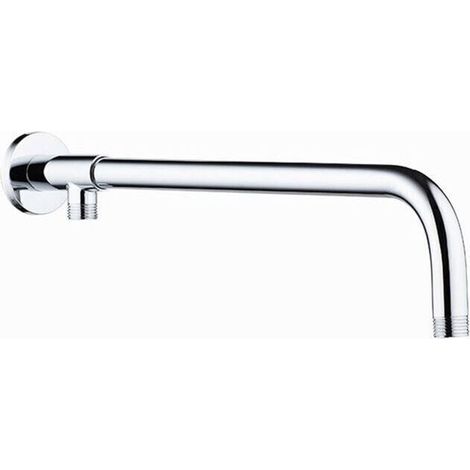 Bras Douche Mural Extension 40cm en Acier Inoxydable Douche Raccord Extension pour Pomme de Douche G1/2"