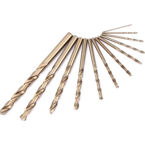 Juego de 74 brocas de cobalto HSS-CO M35, de 1,0 a 8,0 mm.