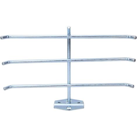 Support mural stockage outils – acier galvanisé – trous / clés / bobines / rubans