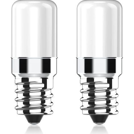 Ampoule LED Réfrigérateur E14, 2W équivalent à 20W Halogène Ampoules, Blanc Chaud 2700K, 170LM, Petit culot à vis E14 lampe LED pour Frigo, Lampe de Sel, Machine a Coudre, Lot de 2 (1/5)