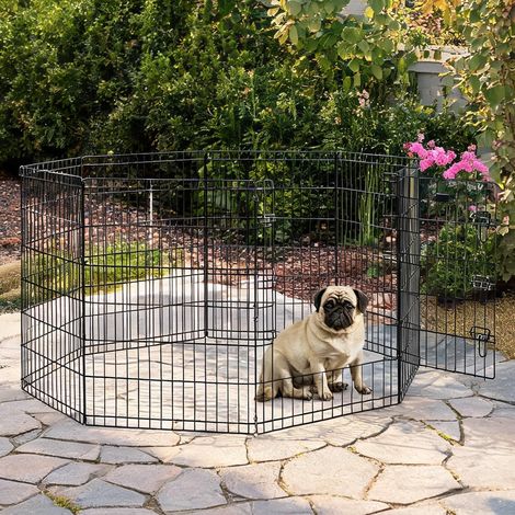 Barrière pour chien Enclos de jardin modulable pour animal (1/5)