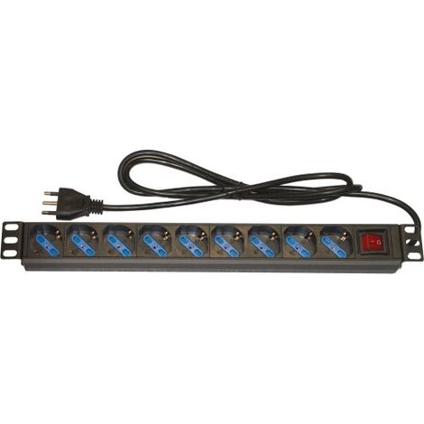 Tecnoware FRA18042 unità di distribuzione dell'energia (PDU) 9 presa(e) AC 1U Nero