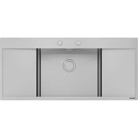 Foster New Wave 116.1V.2G FT Fregadero empotrado Rectangular Acero inoxidable (1/2)
