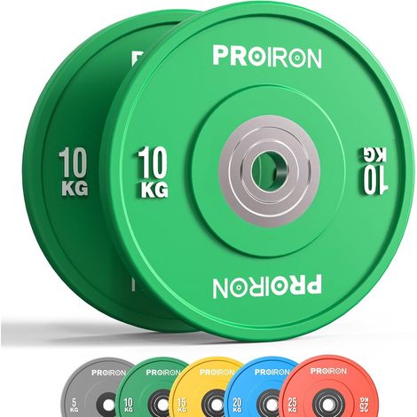 Disque Olympique 5/10/15/20/25kg, Disques d'haltères Standard IWF, Disque Musculation 50mm, Disque Poids pour Maison et Salle de Sport (1/5)