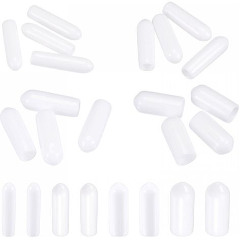 Rond Extrémité Capuchons Caoutchouc Couvercle 80pcs 2mm 3mm 4mm 6mm Blanc Vis Protecteur pour Vis Boulon Tuyau (1/5)