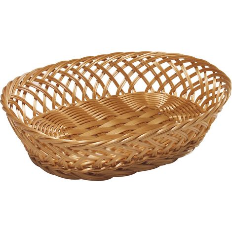 Corbeille de Fruits/Pain Plastique Marron 31 x 23,5 x 8,5 cm