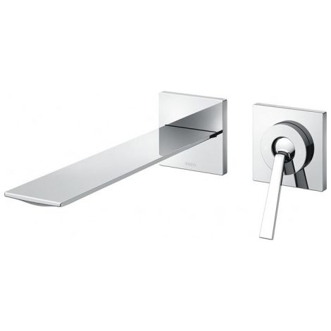 Mitigeur lavabo monocommande 2 trous ZL encastré, saillie 225 mm, chromé