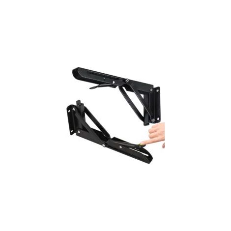 Supporto pieghevole da 500 mm, staffa pieghevole resistente in 2 pezzi, capacità di carico 150 kg, staffa a muro pieghevole, staffe pieghevoli per garage, ufficio, camera da letto, mensola a muro pieg