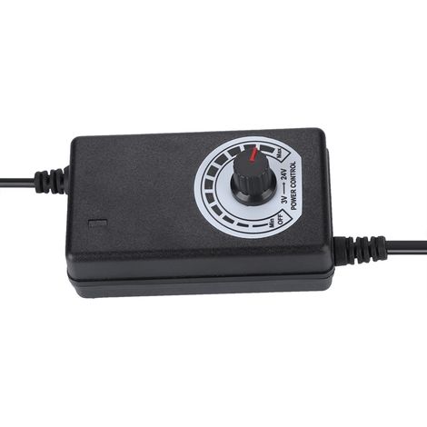 24W 3-24V Netzteil mit LED-Anzeige und 100-240V Spannungsregelung (EU-Stecker)