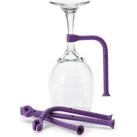 Étagère à verres à pied sous étagère, construction antirouille, facile à nettoyer, gain de place, pour bar (1/3)