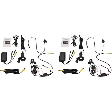 Caméra embarquée KY-MT18 pour moto, 2 caméras 3 pouces HD 1080p avec enregistreur double piste avant et arrière (1/5)