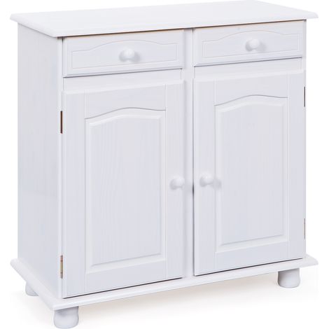 Lovo Buffet 2 tiroirs, 2 portes, blanc. (1/5)
