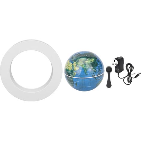 Magnetischer Globus mit schwebender Wirkung, weißer LED, mattierter Oberfläche, 8,4 cm (3,3 Zoll), 12 V/1 A Netzteil, Bürodekoration (1/5)