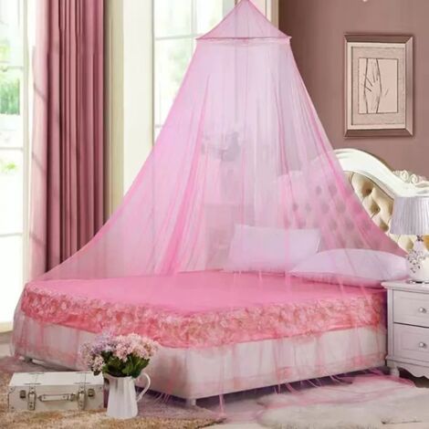 Mosquitera grande para cama, mosquitera colgante para cuna de bebé, hamaca infantil, 230x60x850 cm, rosa (1/5)