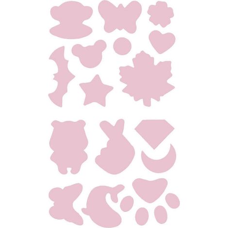 Aufnäher, wasserfest, bügelfrei, aus Polyester, praktischer, farbechter Applikationsaufkleber für Kleidung-Light Pink