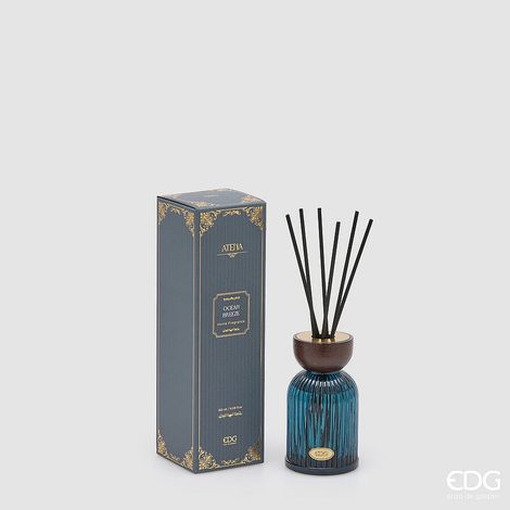 EDG Enzo De Gasperi Profumatore Bottiglia Atena Ocean Breeze 180 ml H12 Ø7 cm – Profumatore Ambiente Natalizio (1/4)