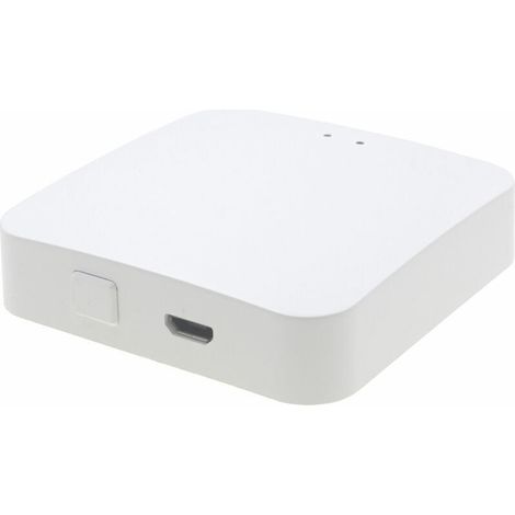 Passerelle Zigbee - Hub 3.0 Sans Fil - Compatible Smart Life - Cryptage Avancé - 60 x 60 x 15 mm - 1 Pièce