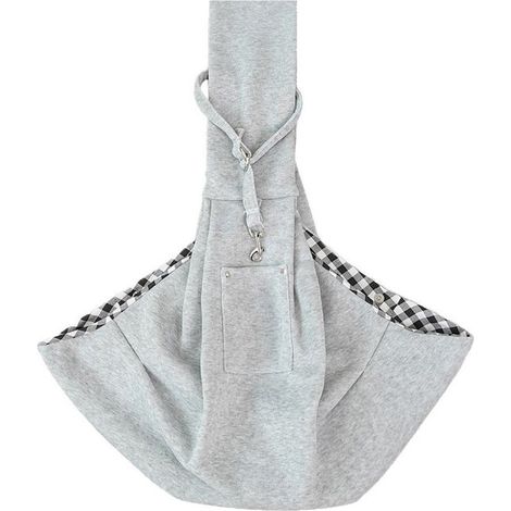 Sac de transport pour animaux 2-en-1, sac à dos et bandoulière pour chat ou petit chien, sac de voyage automne-hiver, charge jusqu'à 15 kg (1/5)